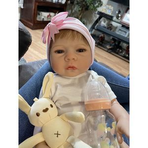 Reborn Baby Dolls Soft Vinyl For Daughter, Mother, Birthday Gifts 18 Inch